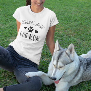 T-shirt Meilleure maman de chien du monde