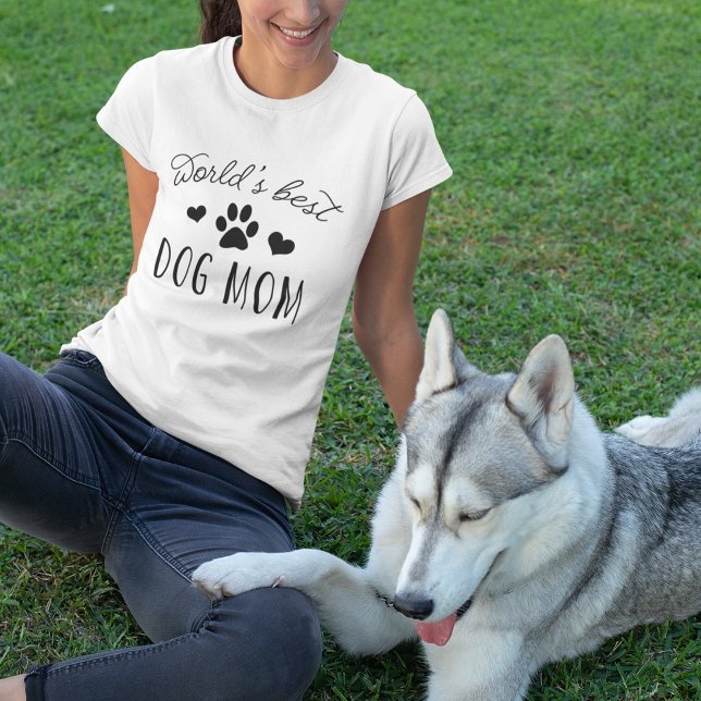 T-shirt Meilleure maman de chien du monde (Créateur téléchargé)