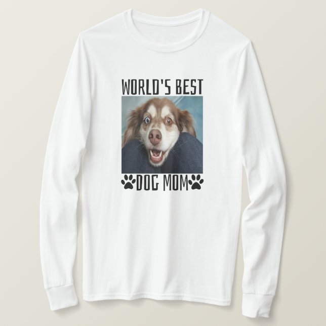 T-Shirt Meilleure Maman de Chien du Monde (Design devant)