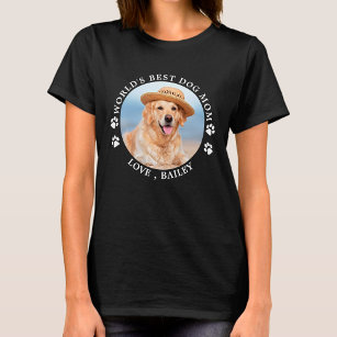 T-shirt Meilleure maman de chien du monde personnalisé mig