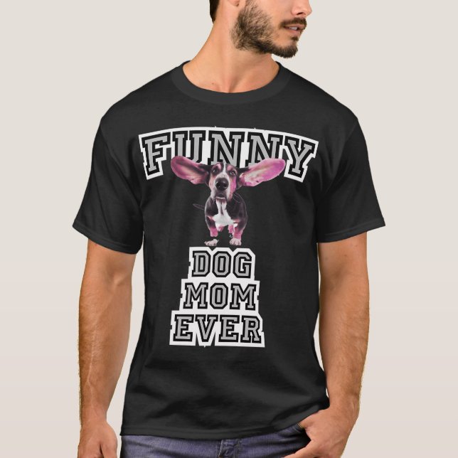 T-shirt Meilleure maman de chien ever (Devant)