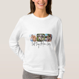 T-shirt Meilleure maman de chien jamais - Collage personna