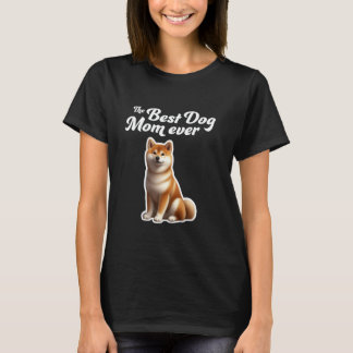 T-shirt Meilleure maman de chien jamais - Shiba Inu