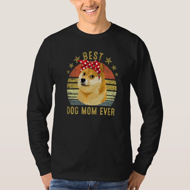 T-shirt Meilleure maman de chien jamais Shiba Inu fête des (Devant)