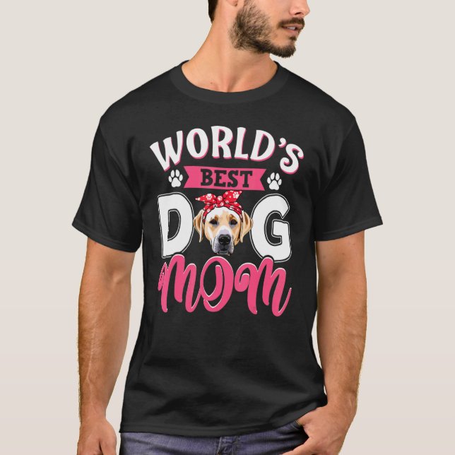 T-shirt Meilleure maman de chien labrador du monde  Fête d (Devant)