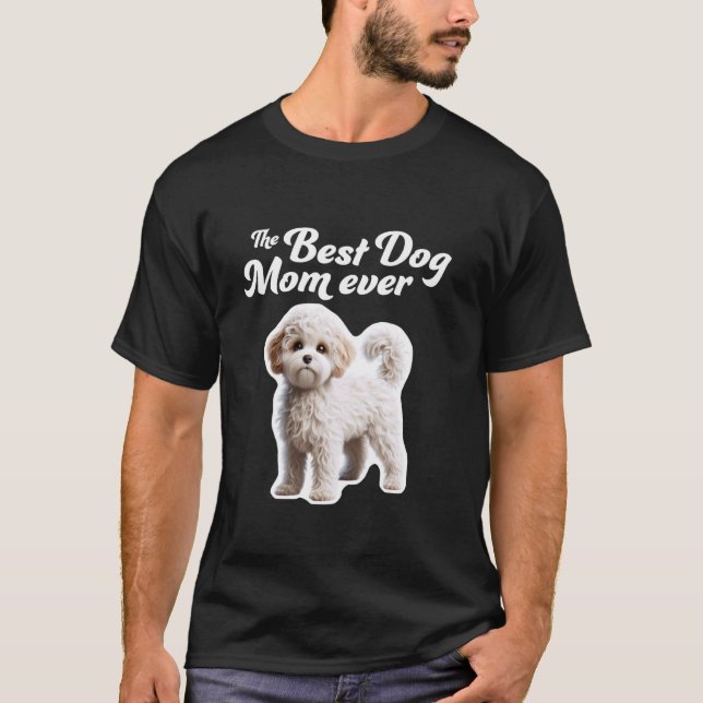 T-shirt Meilleure maman de chien Maltipoo (Devant)