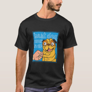 T-shirt Meilleure maman de chien Pug