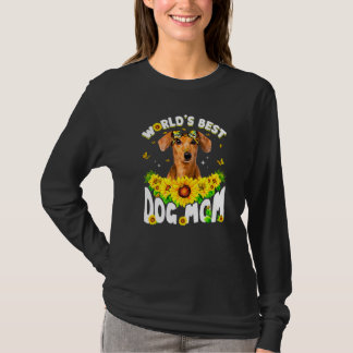 T-shirt Meilleure maman de dachshund au monde drôle pour l