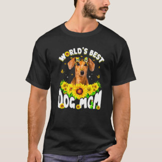 T-shirt Meilleure maman de dachshund drôle de fête des mèr