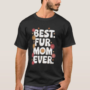 T-shirt Meilleure maman de fourrure pour chat et chien Mam