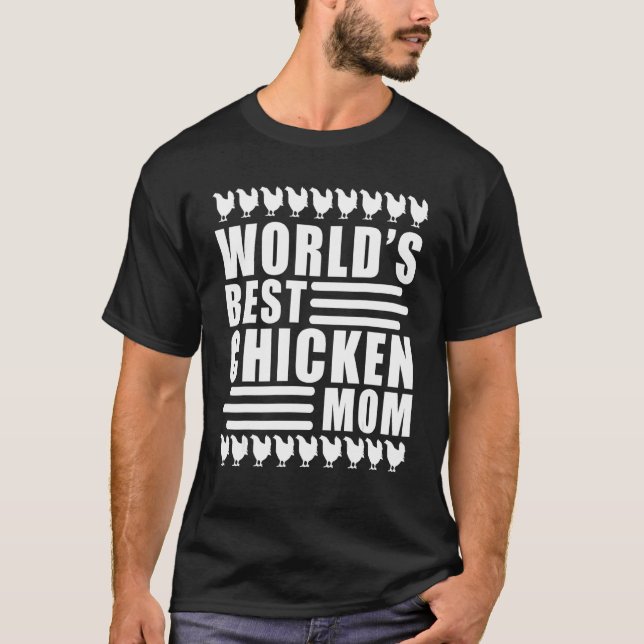 T-shirt Meilleure Maman de Poulet du Monde (Devant)