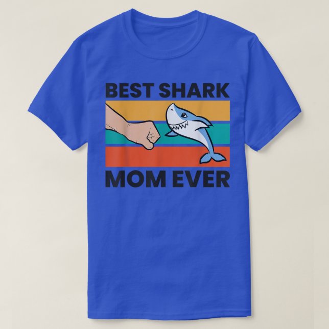 T-shirt Meilleure maman de requin jamais (Design devant)