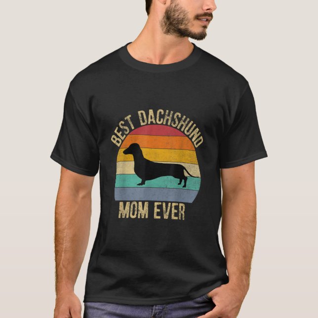 T-shirt Meilleure maman de teckel de tous les temps (Devant)