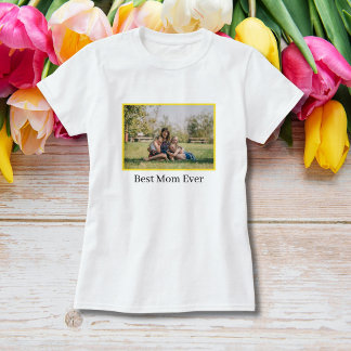 T-shirt Meilleure Maman de Tous les Temps Photo de la Fête
