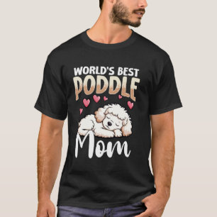 T-shirt Meilleure maman de toutou caniche du monde