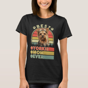 T-shirt Meilleure maman de Yorkie Yorkshire Terrier Chien