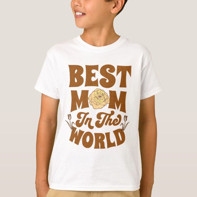 T-shirt Meilleure Maman du Monde (Devant)