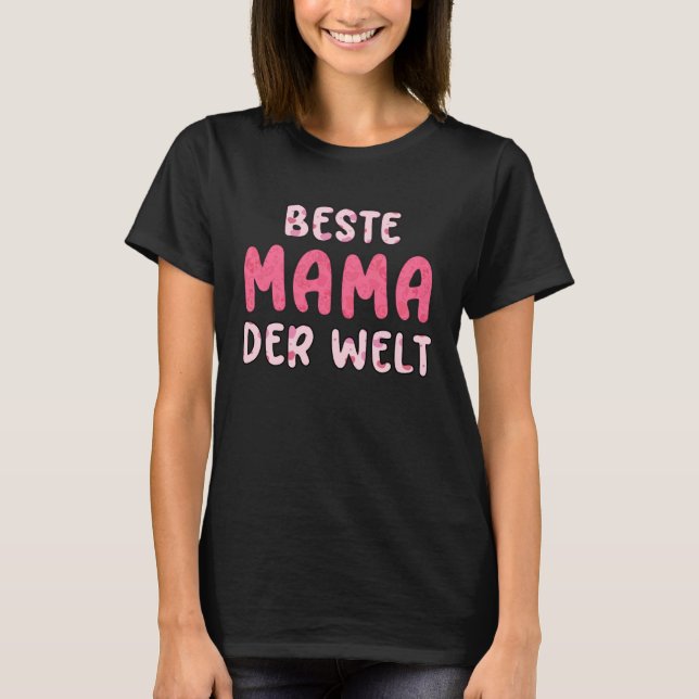 T-shirt Meilleure maman du monde (Devant)