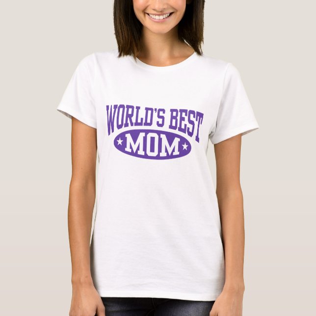 T-shirt Meilleure maman du monde (Devant)