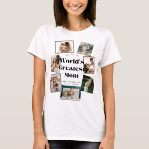 T-shirt Meilleure Maman du Monde 7 Collage de Photos