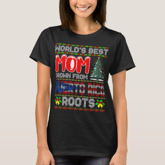 T-shirt Meilleure Maman du Monde Née à Porto Rico Cadeau d