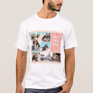 T-shirt Meilleure maman Ever 5 Photo Fête des mères Coll
