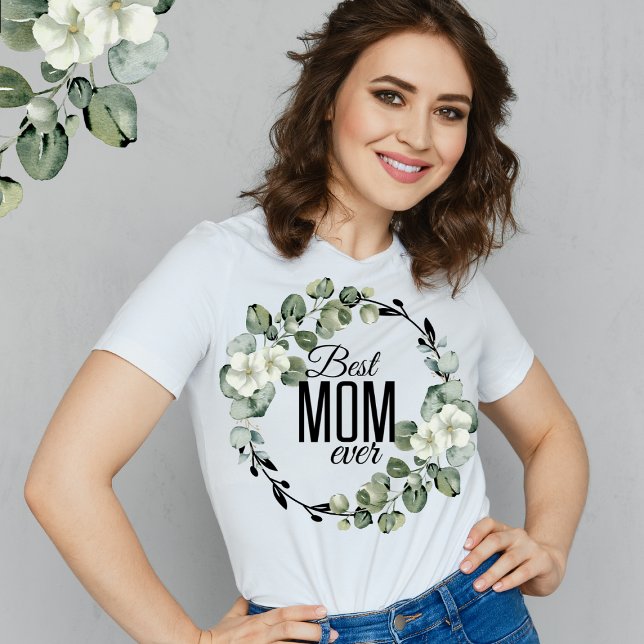 T-shirt Meilleure Maman Ever Fête des mères tendance Flora (Créateur téléchargé)