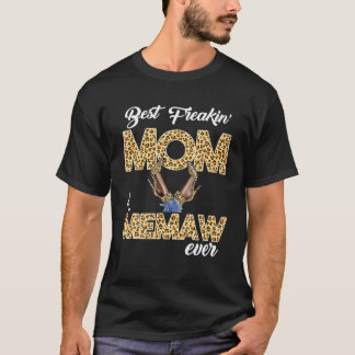 T-shirt Meilleure maman Freakin' Memaw Ever Leopard Heures
