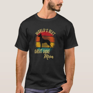 T-shirt Meilleure maman Great Dane drôle rétro Great Dane
