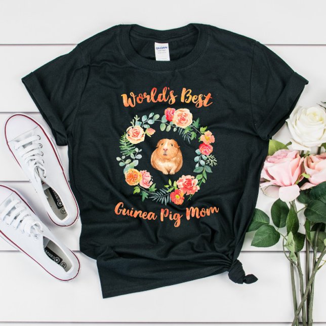 T-shirt Meilleure maman guinéenne de porc au monde (Créateur téléchargé)