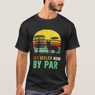 T-shirt Meilleure Maman Heeler Rouge Bleu Chien Bétail Pro