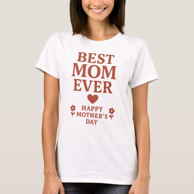 T-shirt Meilleure maman jamais (Devant)