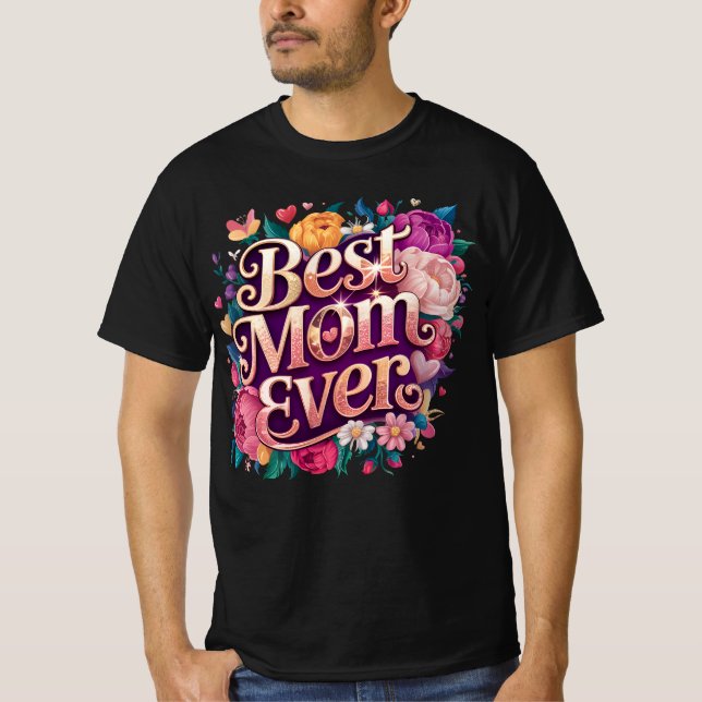 T-shirt Meilleure maman jamais" (Devant)