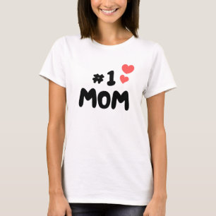 T-shirt Meilleure maman jamais - #1 Maman avec de mignons 