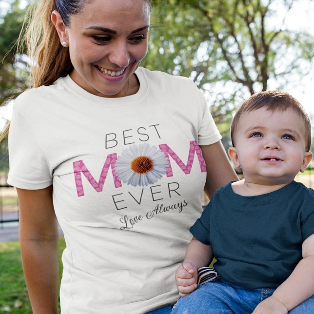 T-shirt Meilleure maman jamais avec l'impression d'image d (Créateur téléchargé)