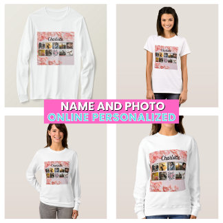 T-shirt Meilleure Maman Jamais Collage de Photos de Mère