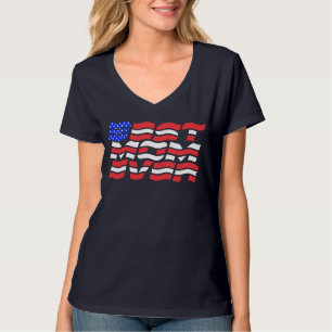 T-shirt Meilleure maman Jamais drapeau américain