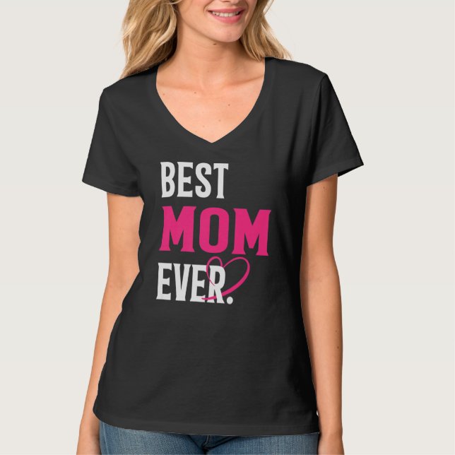 T-shirt Meilleure maman Jamais drôle Maman Amour Fête des  (Devant)