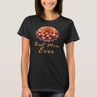 T-shirt Meilleure maman jamais, Fête des mères florales