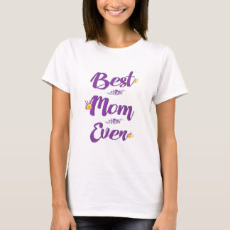 T-shirt Meilleure maman jamais Floral Design