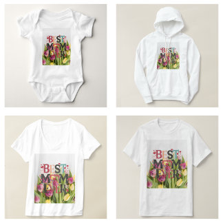 T-shirt Meilleure Maman Jamais Floral Tendance