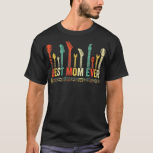 T-shirt Meilleure Maman Jamais Guitare Amour Funny Guitari