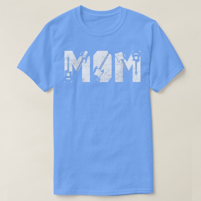 T-shirt Meilleure maman jamais guitariste guitariste (Design devant)