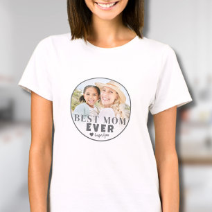 T-shirt Meilleure maman jamais personnalisé photo mère
