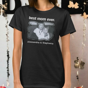 T-shirt Meilleure maman jamais photo keepsaké nom personna
