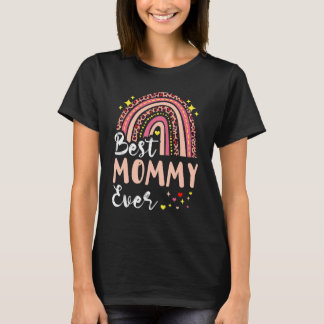 T-shirt Meilleure Maman Jamais Pink Leopard Maman Fantasti