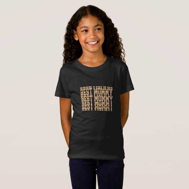 T-Shirt Meilleure maman, jour de la mère (Devant entier)