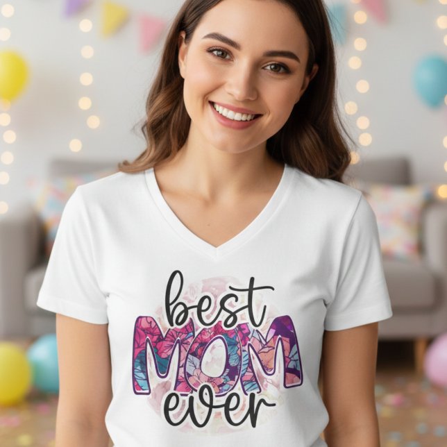 T-shirt Meilleure maman, jour de la mère (Créateur téléchargé)