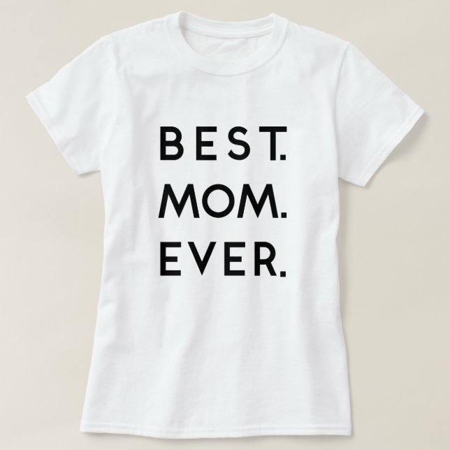 T-shirt Meilleure Maman Jour de la Mère (Design devant)
