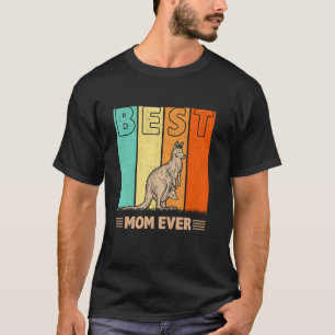 T-shirt Meilleure maman Kangaroo jamais rétro Graphisme ma